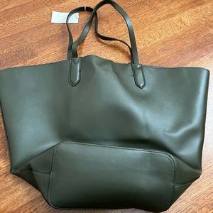 Large olive green tote from Target (A New Day brand)
